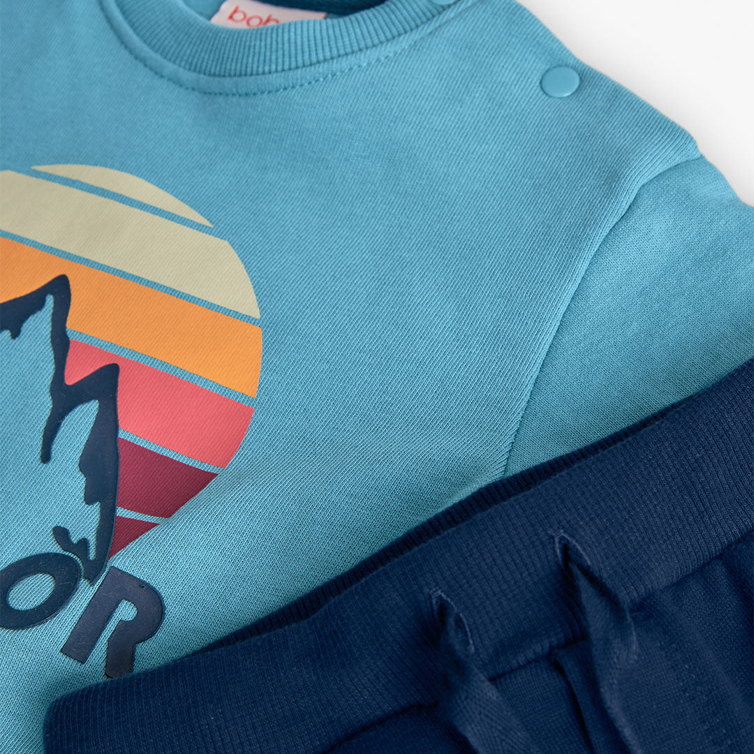 CONJUNTO CHANDAL FELPA AZUL