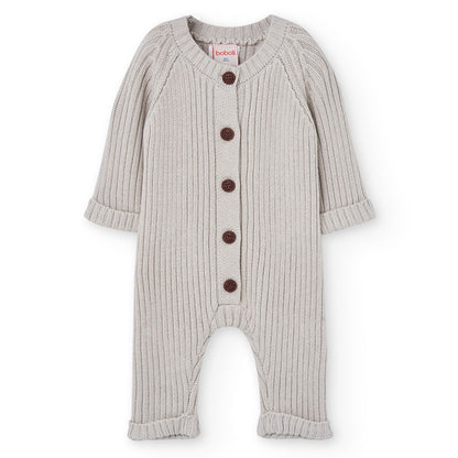 Pelele bebé punto Crudo