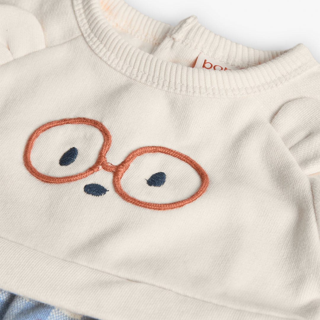 VESTIDO CRUDO CUADROS