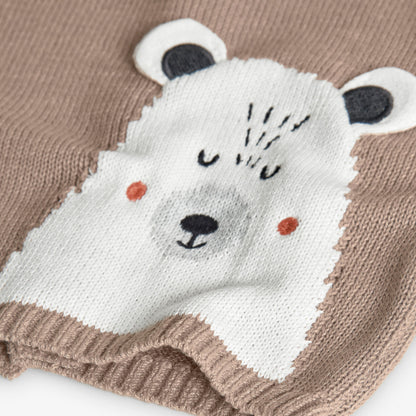 CONJUNTO PUNTO  BEIGE ANIMALITO