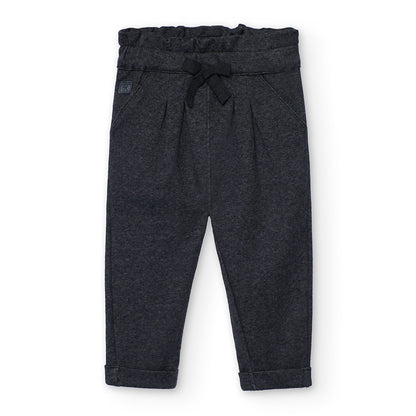 PANTALON PUNTO FRANELA GRIS OSCURO