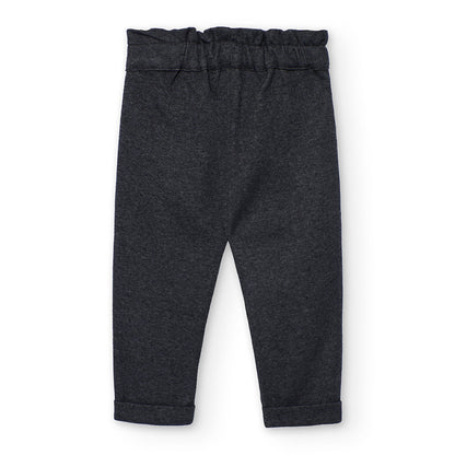 PANTALON PUNTO FRANELA GRIS OSCURO