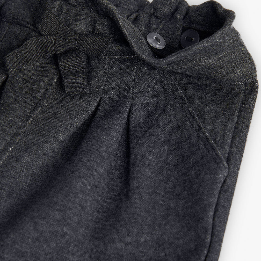 PANTALON PUNTO FRANELA GRIS OSCURO