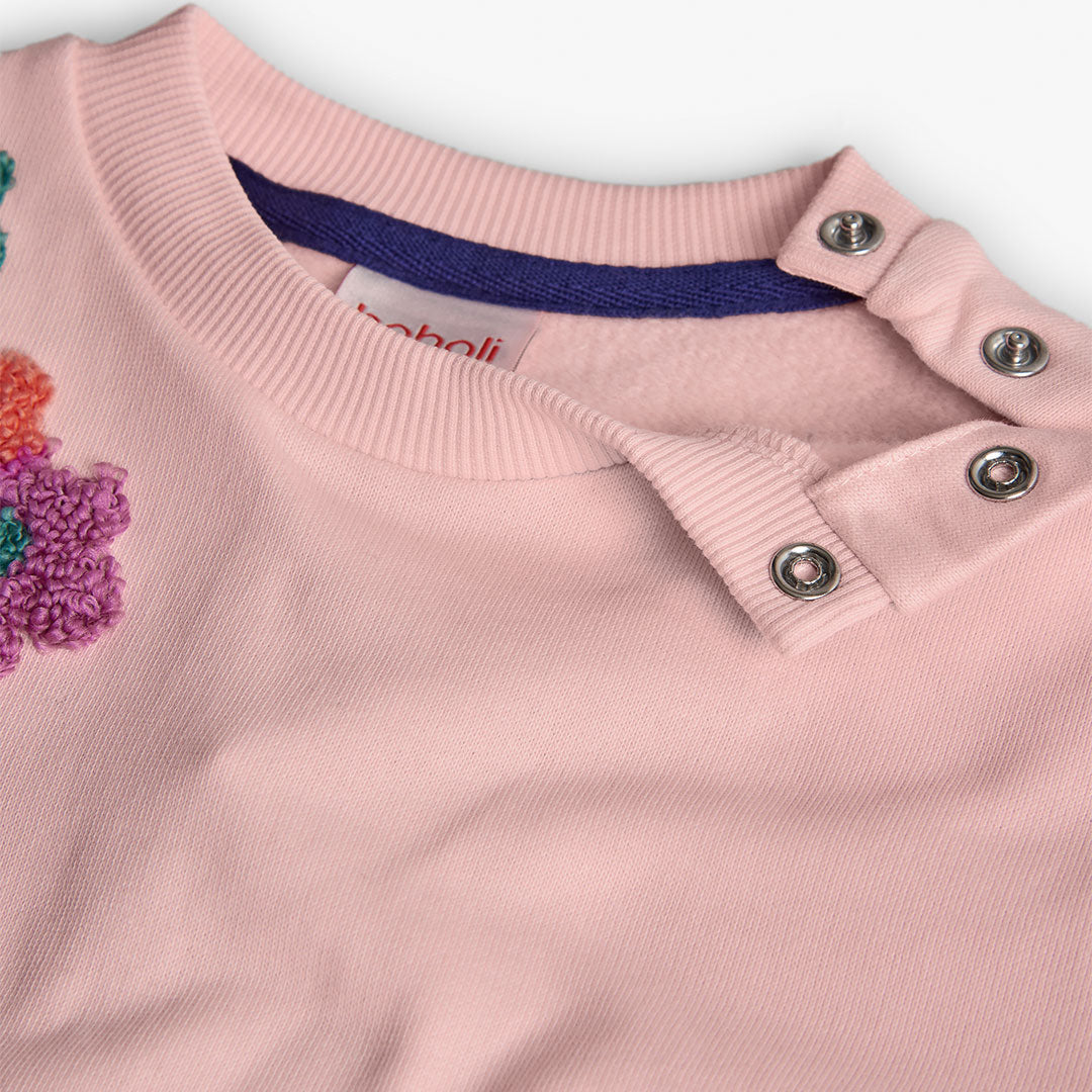 Sudadera Rosa y flores