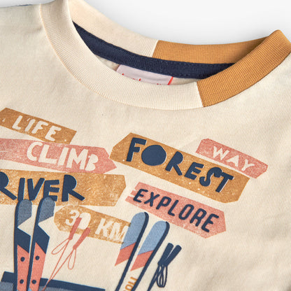 CAMISETA PUNTO ESTAMPADO