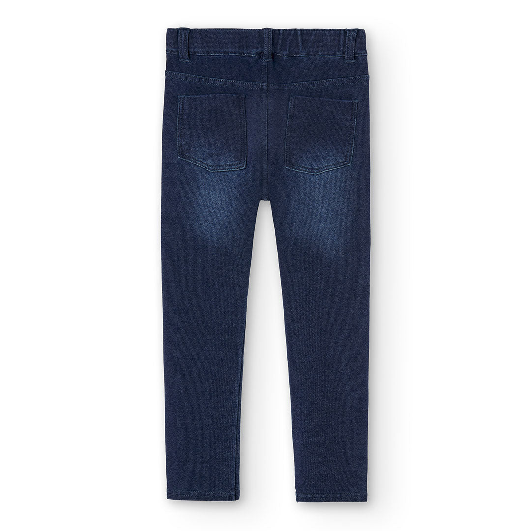 PANTALÓN FELPA DENIM AZUL NIÑO