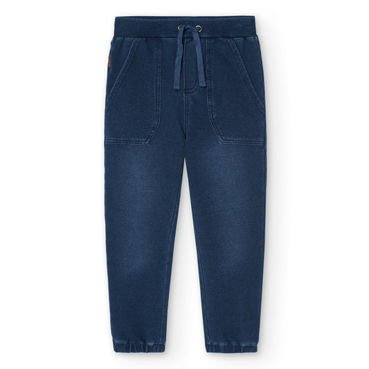 PANTALÓN DENIM FELPA NIÑO
