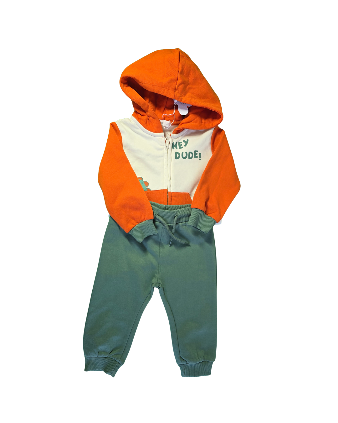 Conjunto Chandal Verde y Naranja !HEY DUDE!