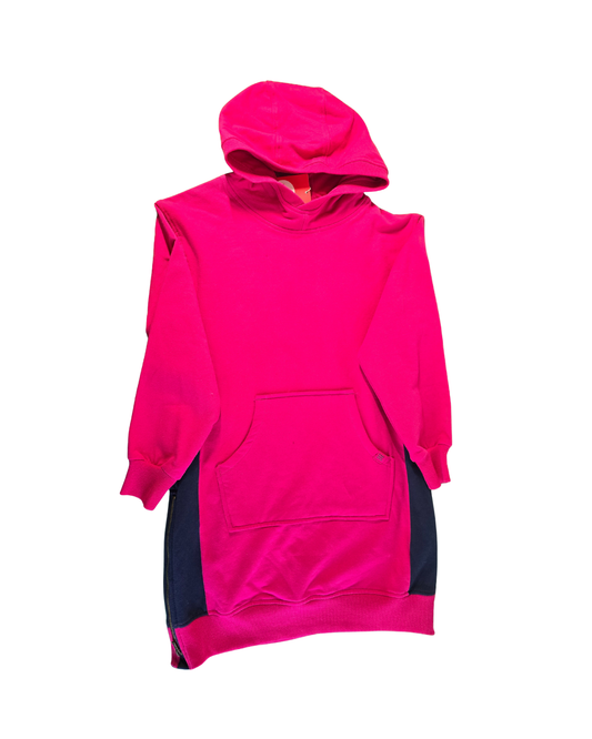 Vestido Deportivo Rosa con cremallera Lateral